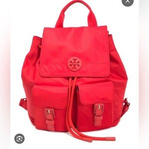 Tory Burch Quinn Backpack Brilliant RED